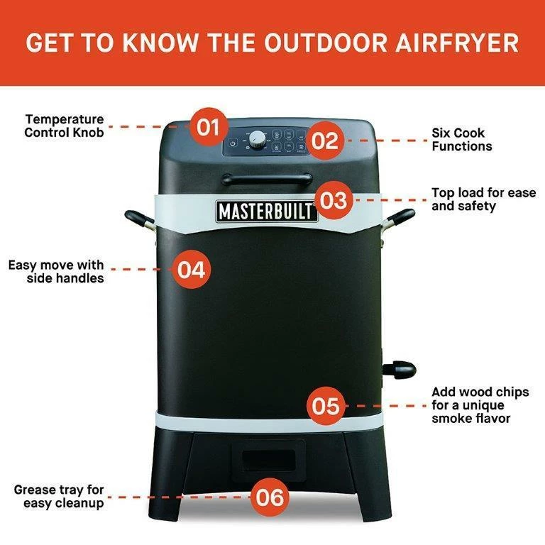 Masterbuilt 20 Quart 6-in-1 Outdoor Air Fryer 4 Masterbuilt 20 Quart 6-in-1 Outdoor Air Fryer